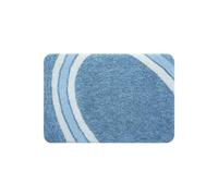 Spirella Tappetino da Bagno in Microfibra Curve 60x90 cm Blu