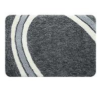 Spirella Tappetino da Bagno in Microfibra Curve 80x150 cm Grigio