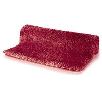 Spirella - Tappetino da bagno in microfibra Highland - Antiscivolo, ad asciugatura rapida e lavabile - 100% poliestere morbido e resistente - Rosso - 70 x 120 cm