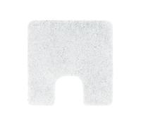 Spirella - Tappetino da bagno in microfibra Highland - Antiscivolo, ad asciugatura rapida e lavabile - 100% poliestere morbido e resistente - Bianco - 55 x 55 cm