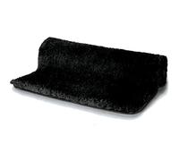 Spirella - Tappetino da bagno in microfibra Highland - Antiscivolo, ad asciugatura rapida e lavabile - 100% poliestere morbido e resistente - Nero - 60 x 90 cm