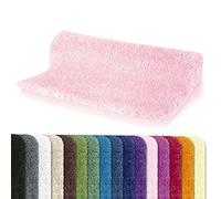 Spirella - Tappetino da bagno in microfibra Highland - Antiscivolo, ad asciugatura rapida e lavabile - 100% poliestere morbido e resistente - Rosa chiaro - 55 x 65 cm