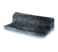 Spirella - Tappetino da bagno in microfibra Highland - Antiscivolo, ad asciugatura rapida e lavabile - 100% poliestere morbido e resistente - Grigio granito - 60 x 90 cm