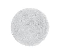 Spirella - Tappetino da bagno in microfibra Highland - Antiscivolo, ad asciugatura rapida e lavabile - 100% poliestere morbido e resistente - Bianco - Ø60 cm