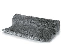 Spirella - Tappetino da Bagno in Microfibra Highland, Retro Antiscivolo, Asciugatura Rapida, Pelo Alto 40 mm, Lavabile in Lavatrice e Adatto all'asciugatrice - 55x65 cm - Granito