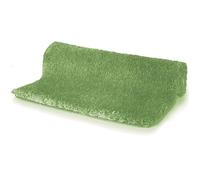 Spirella - Tappetino da bagno in microfibra Highland, retro antiscivolo, asciugatura rapida, pelo lungo 40 mm, lavabile in lavatrice e asciugatrice - 70 x 120 cm - Oliva