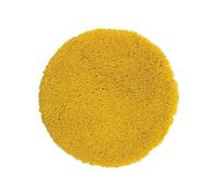 Spirella - Tappetino da bagno rotondo in microfibra Highland - Antiscivolo, ad asciugatura rapida e lavabile - 100% poliestere resistente e durevole - Zafferano - Ø60 cm