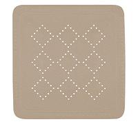 Spirella - Tappetino Doccia Alaska in PVC Schiuma - Tappetino da Bagno Antiscivolo con Ventose + Fori di Drenaggio Antimuffa - 55 x 55 cm - Tortora