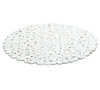 Spirella Tappetino Doccia Rotondo PVC Riverstone ø57 cm Bianco