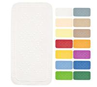 Spirella - Tappetino per Vasca da Bagno Alaska in Schiuma di PVC - Tappetino da Bagno Antiscivolo con Ventose + Fori di Drenaggio Antimuffa - 71 x 36 cm - Bianco