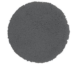 Spirella Tappeto da Bagno in Microfibra a Pelo Lungo, Antiscivolo, Adatto per Riscaldamento a Pavimento, Rotondo, 110 cm, Grigio Granito