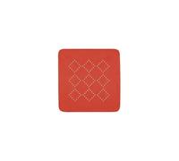Spirella - Tappeto per Doccia in Schiuma PVC Modello Alaska - Tappeto da Bagno Antiscivolo con Ventose + Fori di Drenaggio Antimuffa - 55 x 55 cm - Rosso