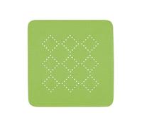 Spirella - Tappetino Doccia Alaska in PVC Schiuma - Tappetino da Bagno Antiscivolo con Ventose + Fori di Drenaggio Antimuffa - 55 x 55 cm - Kiwi