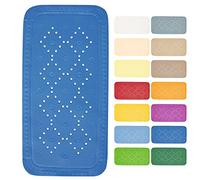 Spirella - Tappetino per Vasca da Bagno Alaska in Schiuma di PVC - Tappetino da Bagno Antiscivolo, Ventose + Fori di Drenaggio Antimuffa - 71 x 36 cm - Blu Elettrico