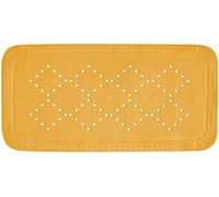 SPIRELLA - Tappeto per Vasca in Schiuma PVC Modello Alaska - Tappeto da Bagno Antiscivolo con Ventose + Fori di Drenaggio Antimuffa - Arancione - 71 X 36 cm