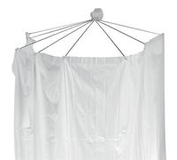 Spirella, Tenda da Doccia in PEVA, Modello Ombrella, Tenda da Doccia con 8 Occhielli in Stile Moderno, Materiale Impermeabile, Leggero e Resistente all'Acqua, 200x170 cm Bianco