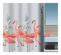 Spirella Tenda da Doccia in Poliestere Flamingo 180x180 cm Salmone