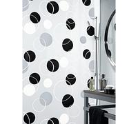 Spirella Tenda da Doccia PEVA Bubble 180x200 cm Nera