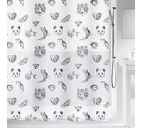 Spirella Tenda da doccia PEVA KUAPA 180x200cm Nero