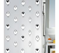 Spirella Tenda da Doccia PEVA Lana 180x200 cm Nera