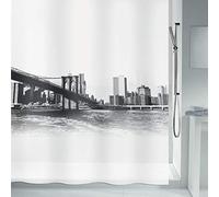 Spirella Tenda da Doccia PEVA New Brook 180X200 cm Nera