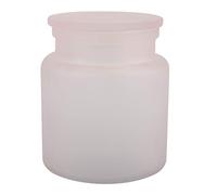 Spirella Yoko Contenitore Universale in Vetro per Cosmetici o batuffoli di Cotone, Rosa, 10,2 x 12 cm