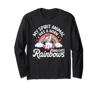 Spirit Animal Has A Horn Unicorn Animal Lovers Cute Unicorns Maglia a Manica