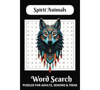 Spirit Animals Word Search Puzzle Book: Word Searches with Easy to Read Print about Spirit Animals, Animals, Wildlife and more | 6x9 inches, 110 Pages ... Gift for Vacations, Holidays and Free Times