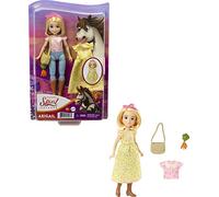 Spirit Bambola Abigail con Vestitino Giallo, Borsetta e Accessori, Giocattolo per Bambini 3+ anni, GXF19