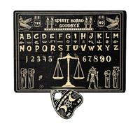 Spirit Board Game, Miniature Wooden Spirit Board, Dowsing Divination Tools, Oracle Plaything Set, Planchette Set, Metaphysical Home Decoration, Misstical Gift for 2+ Players