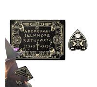 Spirit Board Game, Spirit Cutting Board | Scheda spirituale in legno in miniatura - Strumenti di divinazione di rabdomando con planchette decorazione metafisica per la casa per 2+ giocatori