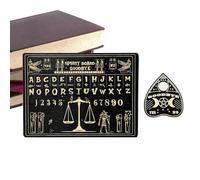 Spirit Board Game, Spirit Cutting Board | Talking Wooden Divinazione Board,Strumenti di divinazione metafisica Decorazione per la casa con planchette per il compleanno e Halloween
