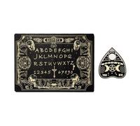Spirit Board Game, Wooden Spirit Board, Dowsing Divination Tools with Planchette, Metaphysical Home Decoration for Kids Players, Mistical Game for Spiritual Exploration