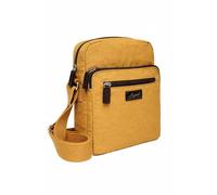 Spirit - Borsa a tracolla impermeabile leggera unisex - Borsa a tracolla media con tasche multiple da viaggio con tracolla regolabile - 22 cm L x 8,5 cm A x 24 cm P, Senape/Cioccolato fond