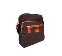 Spirit - Borsa a tracolla impermeabile leggera unisex - Borsa a tracolla media con tasche multiple da viaggio con tracolla regolabile - 22 cm L x 8,5 cm A x 24 cm P, Cioccolato fondente /