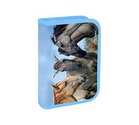 SPIRIT- Horses Astuccio, Colore Azzurro, 408088