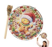 Spirit Music - Tamburo sciamanico fatto a mano, per musica spirituale sciamanica, aspetto retrò, per amanti della musica e musicisti esperti