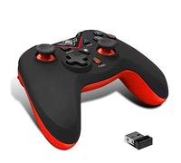 SPIRIT OF GAMER - Controller PC Xtrem XGP Nero e Rosso - Wireless - LED Rosso - Turbo - Ricaricabile Ttramite USB - Autonomia 12 Ore - Fuoco Rapido - Per Ordenador