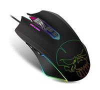 SPIRIT OF GAMER- Gaming Mouse ELITE-M40 - Retroilluminato a LED 10 Effetti + Colori RGB - 6 Livelli di Risoluzione - 4000 DPI Max - 5 Profili Personalizzabili - 7 Pulsanti Programmabili