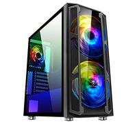 SPIRIT OF GAMER - GHOST 5 - ATX/Matx Gamer PC Case - 2 LED RGB Ventilatori Indirizzabili 200mm: 60 Modalità - Facciata Di Gioco Della Torre Dell'ufficio E Parete Di Vetro - MSI Mystic/ASROCK