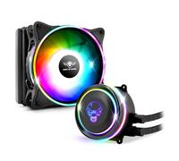 Spirit Of Gamer - LIQUID FORCE 120 ARGB - Kit di raffreddamento ad acqua per processori Intel e AMD - Retroilluminazione RGB indirizzabile a 3 pin / 5 volt - Ventola da 120 mm