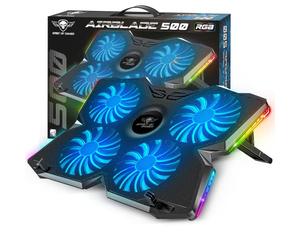 Spirit Of Gamer, Raffreddamento PC Portatile da 10 a 17 pollici, 4 Ventole Silenziose, Compatibile con PS5, PS4, Xbox e PC, Base di Raffreddamento Retroilluminata RGB, Supporto per Laptop Ventilato