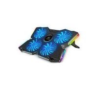 Spirit Of Gamer, Raffreddatore PC Portatile 10" a 17", 4 Ventilatori Silenziosi, Compatibile con PS5, PS4, Xbox e PC, Supporto Ventilato