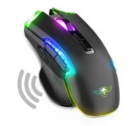SPIRIT OF GAMER - Souris Gamer Sans Fil Rechargeable ELITE M70-8 Boutons Programmables - Rétroéclairage RGB Personnalisable - Souris Gaming Ergonomique avec Repose Pouce - Capteur Optique 4800 DPI