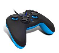 Spirit Of Gamer - XGP Wired Controller Nero e Blu - Fuoco Rapido - 12 Pulsanti Digitali - 360° Stick Analogici - Vibrazioni - Doppia Modalità - LED - PC, Android (Box/Smartphone), PS3