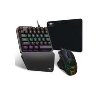 Spirit Of Gamer - Xpert G700 - Adattatore Combo RGB Tastiera + Mouse Per Consolle PS4, XBOX ONE E PC - Tastiera Meccanica Single Hand - Mouse 7 Pulsanti 3200 DPI