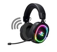 Spirit Of Gamer - XPERT H1200, Cuffie da gioco senza fili Bluetooth con microfono staccabile, PS5, PS4, Switch, PC, Mac, altoparlante audio virtuale 7.1, retroilluminazione RGB, jack da 3,5 mm, nero