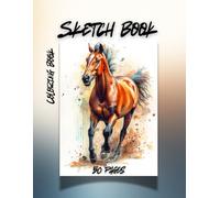 Spirit of the Horse: A Relaxing Trace & Color Sketchbook.: 50 Elegant Equine Outlines for Mindful Creativity | 8.5" x 11"