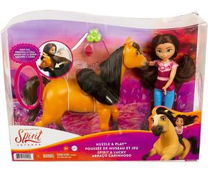 Spirit Playset Bambola Lucky, Cavallo Spirit e Accessori, Mattel GXF67