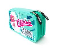 Spirit -Spirit of California Fiori Surf Astuccio Completo 3 zip Accessori Scuola